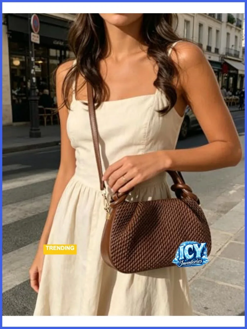 Faux Leather Hobo Mini Crossbody Bag Adjustable Strap Cute Purse